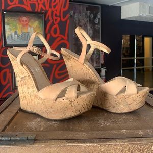 Shutz Brand Cork Wedges